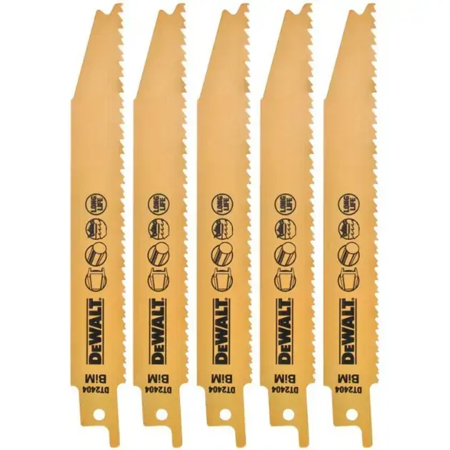 Különleges ajánlat DeWALT - Fűrészlap készlet fémhez, hossza 15 cm, 5 db DT2404