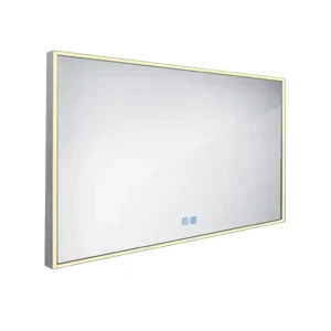 Gyors kiszállítás Nimco - Tükör LED világítással, 120x70 cm, érintésérzékelő, alumínium ZP 13006VX