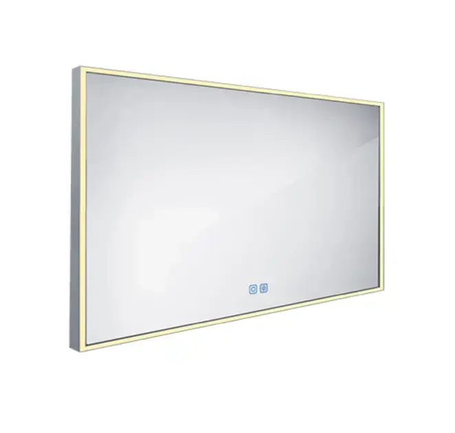 Gyors kiszállítás Nimco - Tükör LED világítással, 120x70 cm, érintésérzékelő, alumínium ZP 13006VX