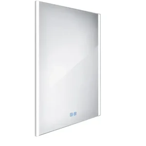 Nimco - Tükör LED világítással, 60x80 cm, érintésérzékelő, alumínium ZP 11002VX Rendeld meg most