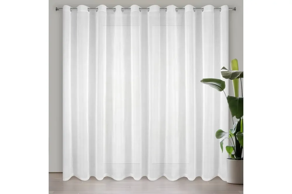 Lucy fényáteresztő függöny voile anyagból Fehér 200x250 cm Ne maradj le
