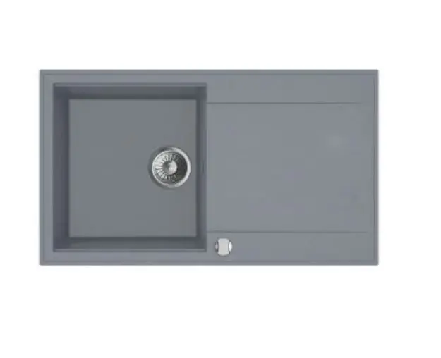 Mofém Zenit 86 1B 1D 860x460mm (1 medence, 1 csepptálca) beépíthető szürke gránit mosogató szifoncsomaggal Akciós ár