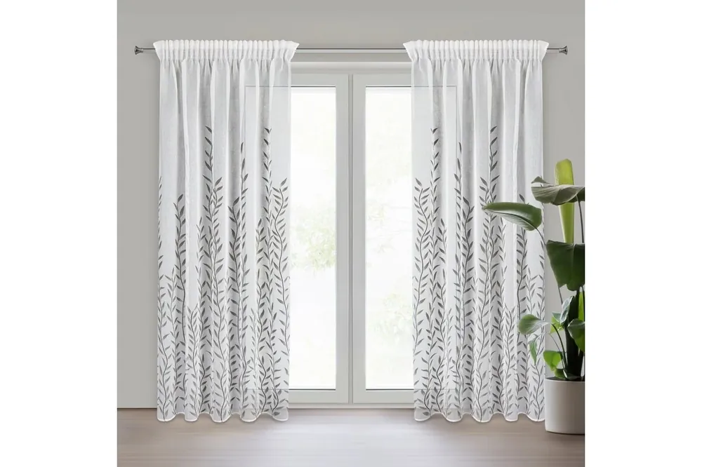 Glori dekor függöny Fehér 140x270 cm Legnépszerűbb