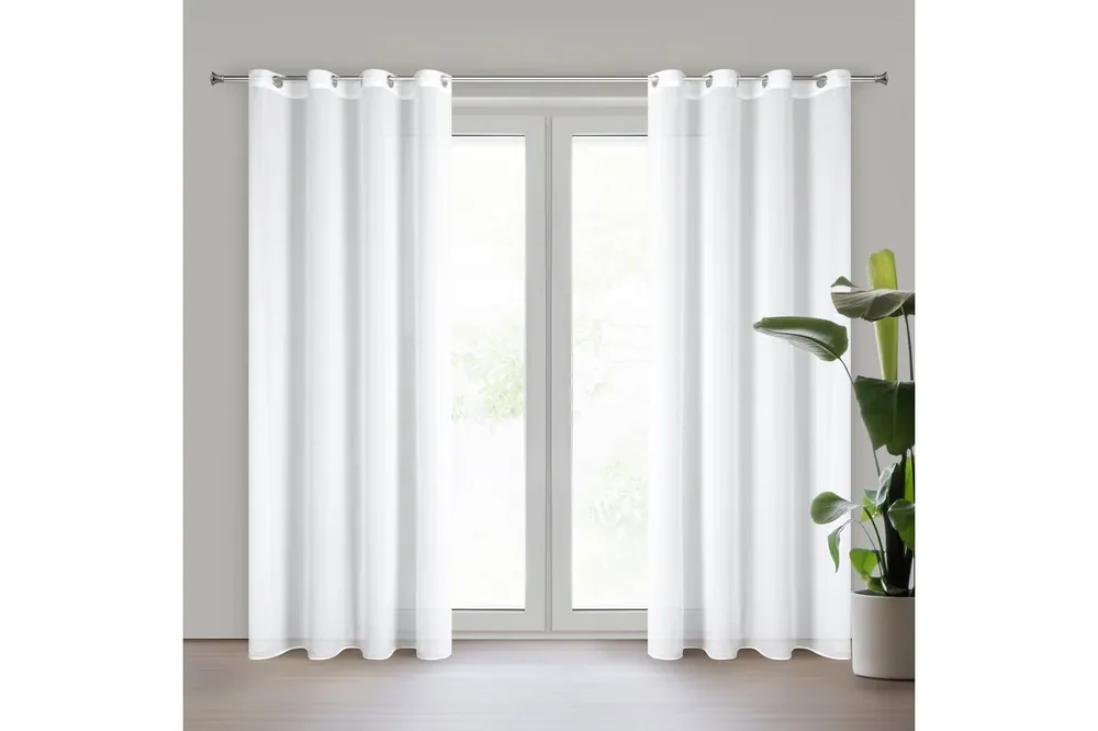 Exkluzív ajánlat Debra sifon függöny fehér színben 140x250 cm