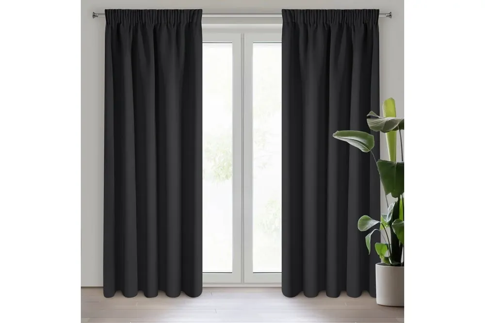 Adley fekete sötétítő függöny 135x270 cm Gyors szállítás