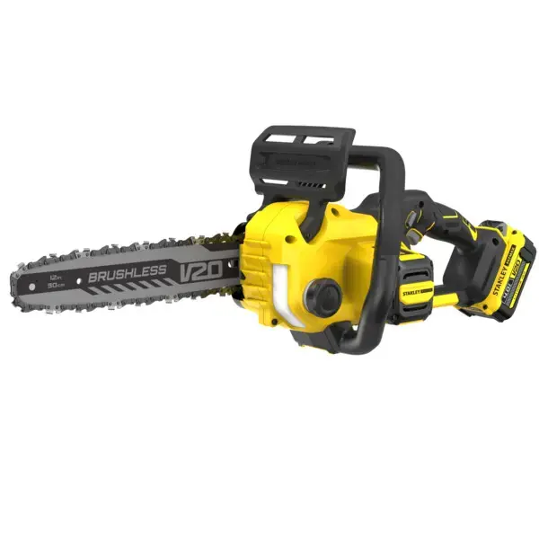 Szezonális akció Stanley - 18V akkumulátoros láncfűrész 30 cm, 1x akkumulátor 4.0 Ah Li-Ion, töltő SFMCCS730M1-QW