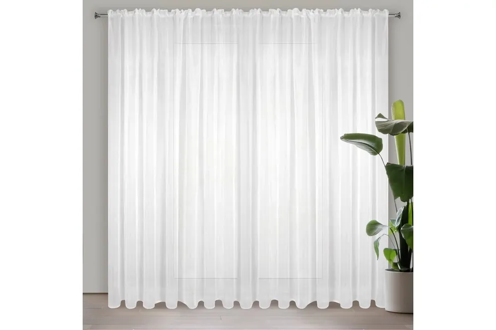 Expressz kézbesítés Lucy voile függöny Fehér 350x250 cm