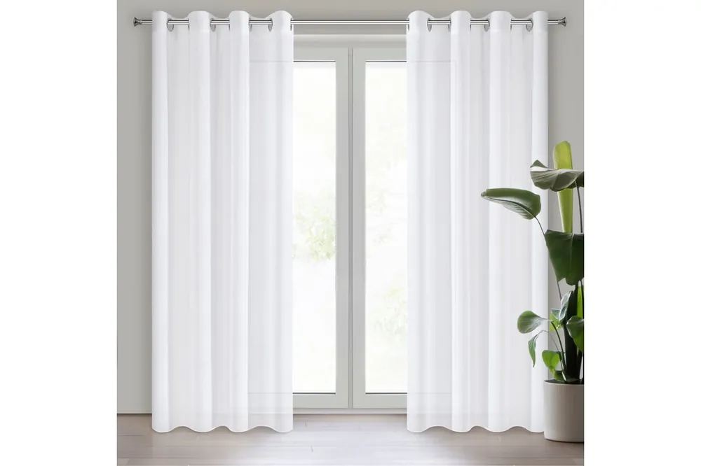 Outlet Esim fényáteresztő függöny Fehér 140x250 cm