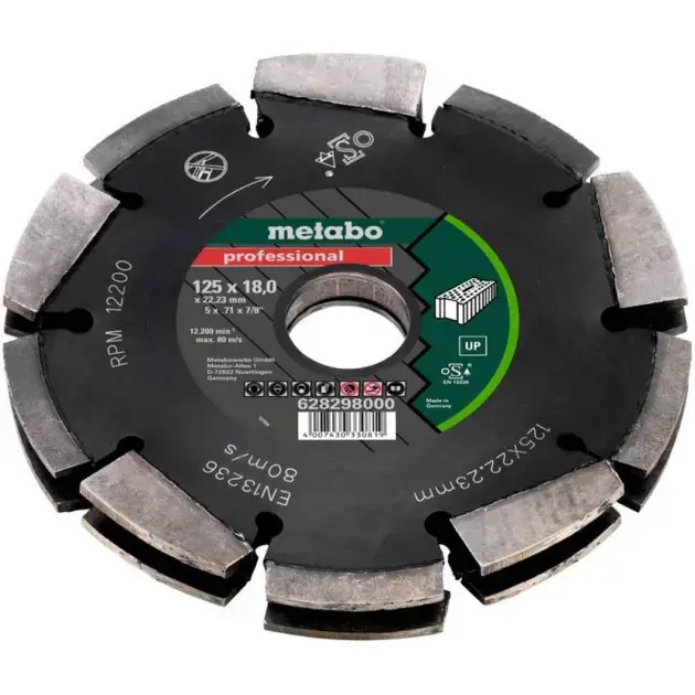 Metabo - Gyémánt marótárcsa falazathoz, 125x22,23 mm 628298000 Vásárlói kedvenc