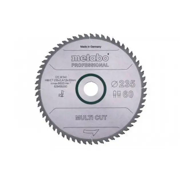 Metabo - Fűrészlap, 235x30 mm, 60 fog 628495000 Árcsökkenés
