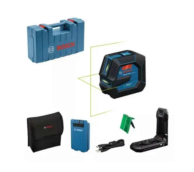 Bosch - Vonallézer, hatótávolsága 20 m, tartozékokkal 0601065602 Árcsökkenés