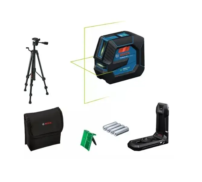 Bosch - Vonallézer, hatótávolsága 20 m, tartozékokkal és állvánnyal 0601065601 Kedvezmény