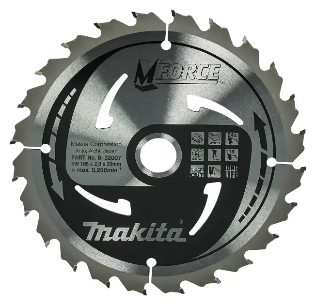Makita - Fűrészlap fához 165x20 mm, 24 fog B-32007 Végkiárusítás