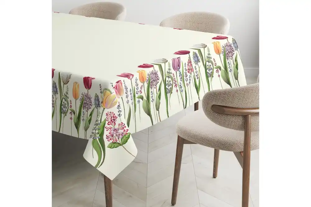 Tavaszi tulipánmező gobelin asztalterítő 137x240 cm Nézd meg most