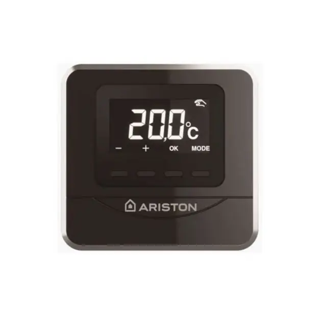 Ariston CUBE RF vezeték nélküli szobatermosztát, fekete Utolsó esély