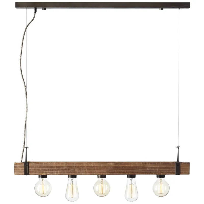 Árcsökkenés Függőlámpa WOODHILL 93725/76 5x30W/E27 IP20 a Brilliant-tól
