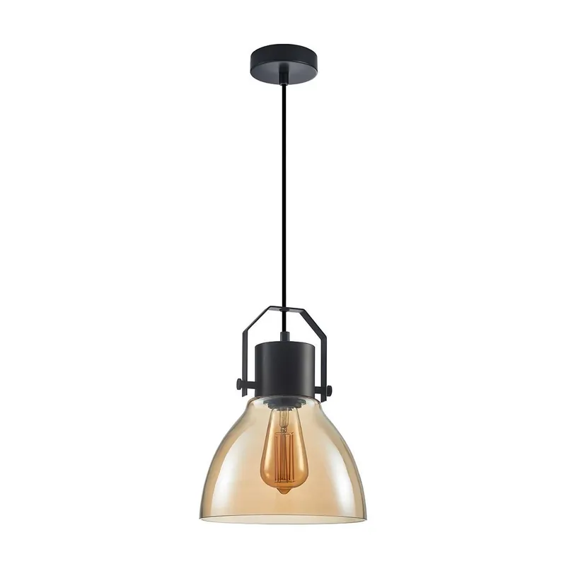 Függőlámpa DARLENA PND-22371-1-BK+AMB 1x40W/E27 IP20 a Italux-tól Vedd meg online