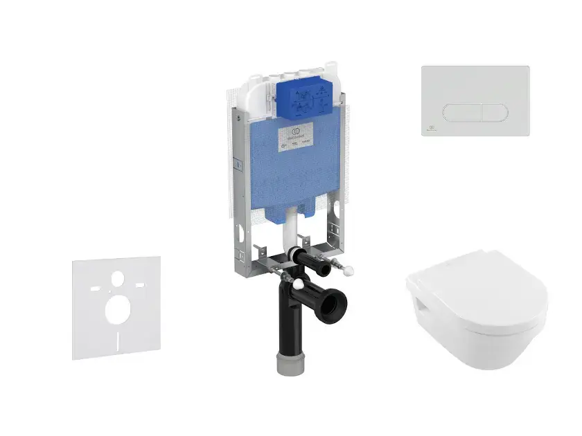 Olcsó Ideal Standard ProSys - Készlet fali beépítéshez, WC és ülőkével Architectura, gombok Oleas M1, DirectFlush, SoftClose, CeramicPlus, fehér ProSys80M SP118