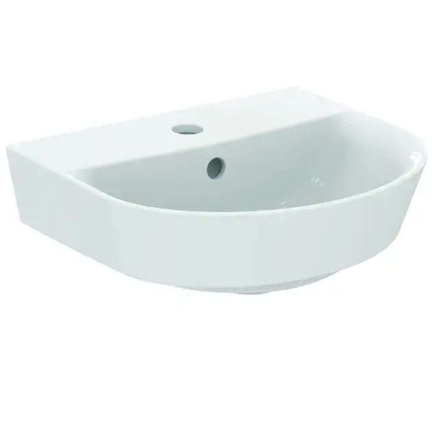 Vásárlói kedvenc Ideal Standard Connect Air - Mosdókagyló 400x350 mm, túlfolyóval, csaptelep lyukkal, fehér színben E070101
