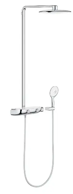 Szuper akció Grohe Rainshower SmartControl - Zuhanyszett Mono termosztáttal, 360 mm, holdfehér 26361LS0