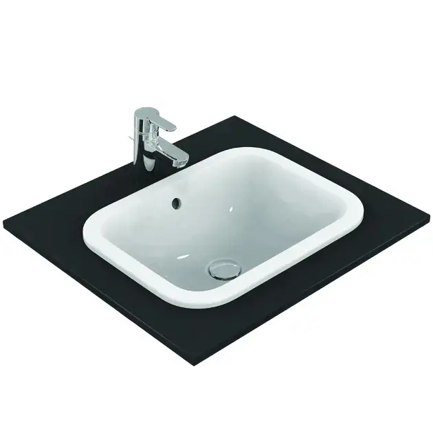 Ideal Standard Connect - Süllyesztett mosdókagyló, 500x380 mm, túlfolyóval, fehér színben E505701 Expressz kézbesítés
