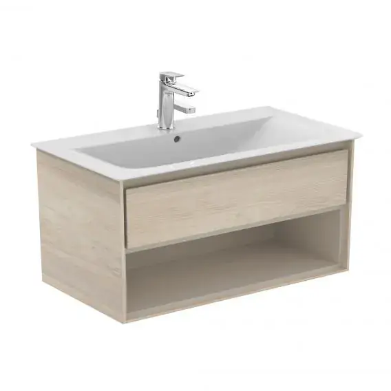 Ideal Standard Connect Air - Szekrény a mosdókagyló alatt, 1000x440x517 mm, dekor világos fa/világosbarna matt E0828UK Ajánlat