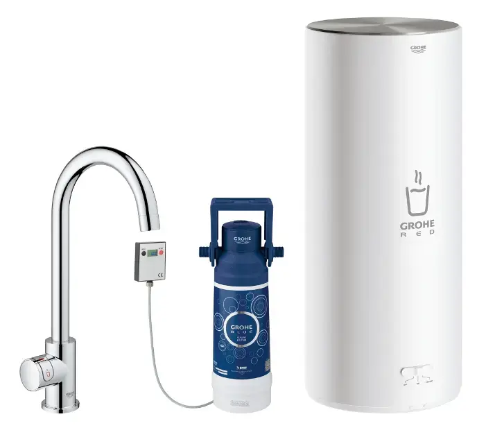 Grohe Red - Mono mosogatószelep vízmelegítéssel és szűréssel, L, króm 30080001 Szuper ajánlat