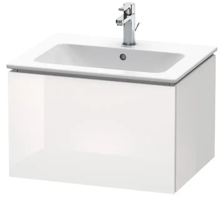 Expressz szállítás Duravit L-Cube - Mosdószekrény 400x620x481 mm, 1 fiókos, fényes fehér LC614002222
