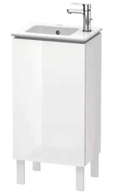 Outlet Duravit L-Cube - Mosdószekrény 856x420x294 mm, jobbra, 1 ajtó, fényes fehér LC6273R2222