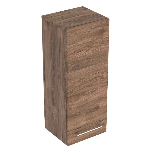 Geberit Selnova Square - Oldalsó felső szekrény 850x330x297 mm, 1 ajtó, hickory diófa 501.278.00.1 Utolsó esély