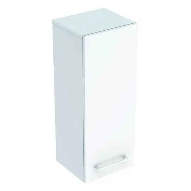 Geberit Selnova Square - Oldalsó felső szekrény 850x330x297 mm, 1 ajtó, fényes fehér 501.276.00.1 Legjobb ár