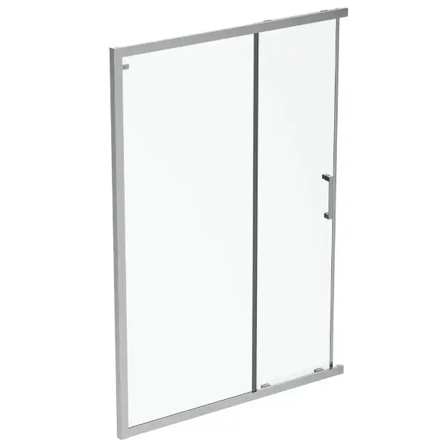 Ideal Standard Connect 2 - Zuhanyzó tolóajtó, kétrészes, 800 mm, ezüst fényes/tiszta üveg K9259EO Végkiárusítás