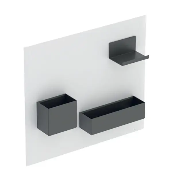 Szuper ajánlat Geberit - Mágneses tábla rekeszekkel, 449x388 mm, matt fehér/matt láva 500.649.01.2