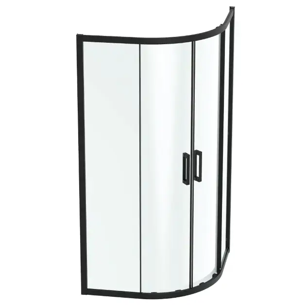 Ideal Standard Connect 2 - Zuhanykabin 800x800 mm, fekete/tiszta üveg K9250V3 Outlet