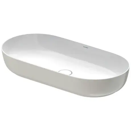 Korlátozott ajánlat Duravit Luv - Munkalapos mosdókagyló, 800x400 mm, túlfolyó nélkül, WonderGliss, fehér/matt szürke 03798023001