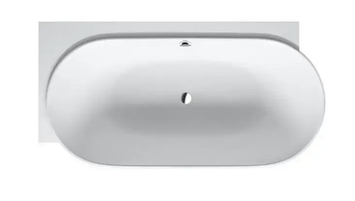 Csak ma Duravit Luv - Fürdőkád 1850x950 mm, balra, DuraSolid, fehér 700431000000000