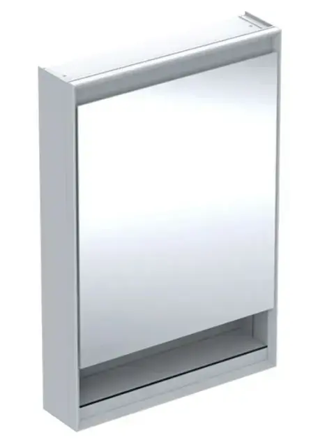 Gyors kiszállítás Geberit ONE - Tükrös szekrény LED világítással, 600x900x150 mm, jobb oldali zsanérokkal, fülkével, fehér színben 505.831.00.2