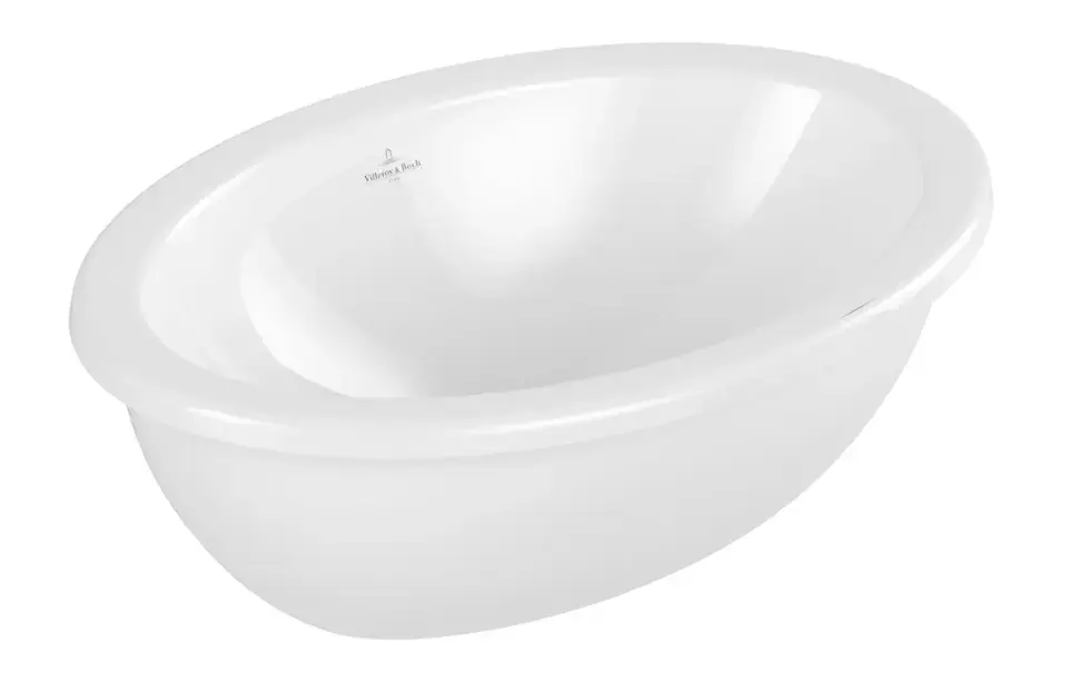 Villeroy & Boch Loop&Friends - Beépített mosdókagyló, 560x380 mm, túlfolyóval, CeramicPlus, alpesi fehér 4A5500R1 Bestseller