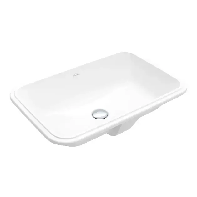 Árcsökkenés Villeroy & Boch Architectura - Beépített mosdókagyló, 570x370 mm mm, túlfolyóval, alpesi fehér színben 5A776001