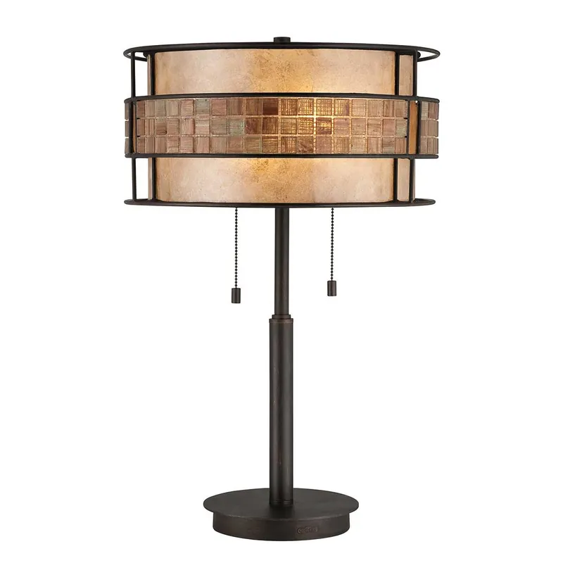 Gyors kiszállítás Asztali lámpa LAGUNA QZ-LAGUNA-TL 2x60W/E27 a Quoizel-tól