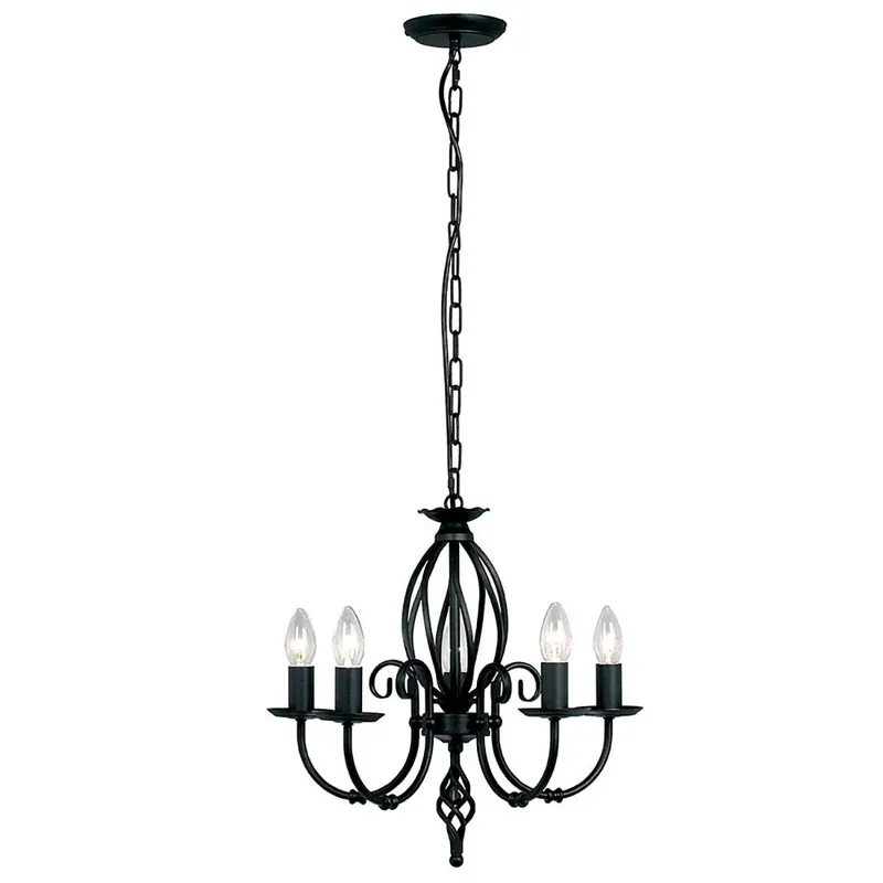 Csillár ARTISAN ART5-BLACK 5x60W/E14 a Elstead Lighting-tól Legjobb ár