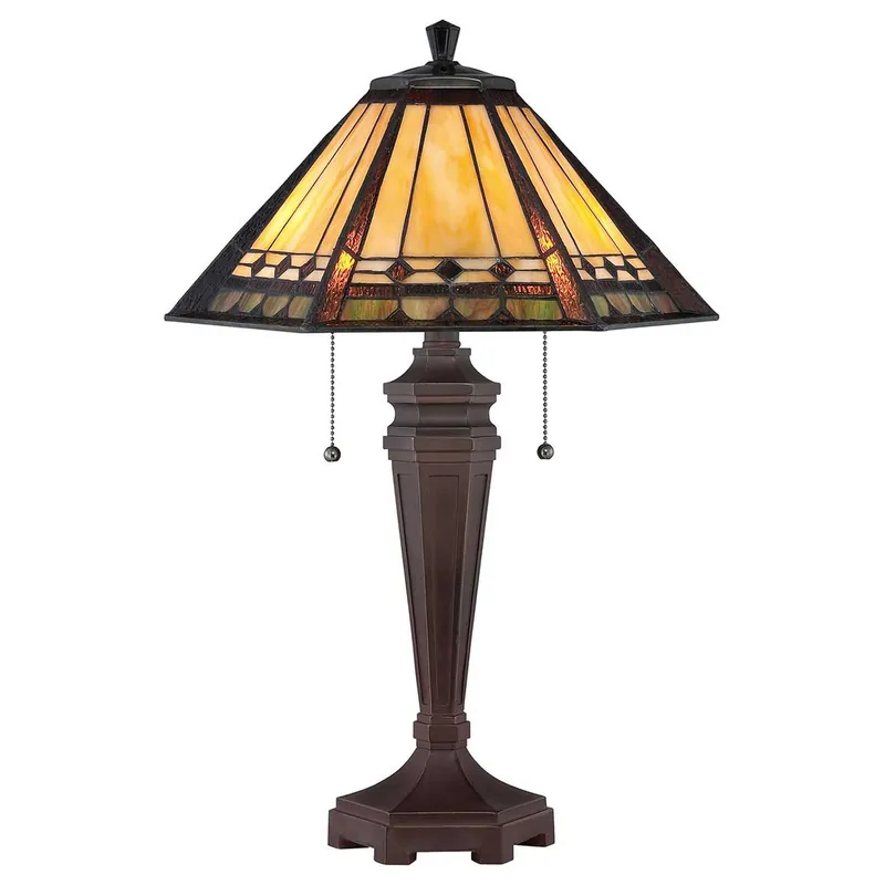 Asztali lámpa ARDEN QZ-ARDEN-TL 2x60W/E27 a Quoizel-tól Expressz kézbesítés