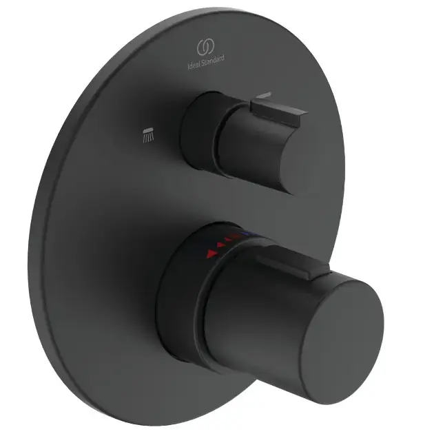 Ideal Standard CeraTherm - T100 termosztatikus keverő 2 rejtett készülékhez, fekete színben A5815XG Vedd meg online