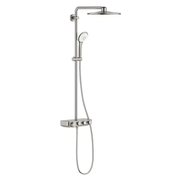 Grohe Euphoria SmartControl - Zuhanyszett 310 Duo termosztáttal, 3 fúvókával, szuperacélból készült 26507DC0 Biztonságos vásárlás
