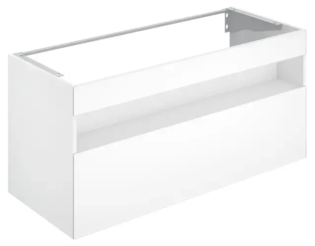 Keuco Stageline - Mosdószekrény, 1200x625x490 mm, világítással és USB-vel, fehér színben 32882300100 Prémium