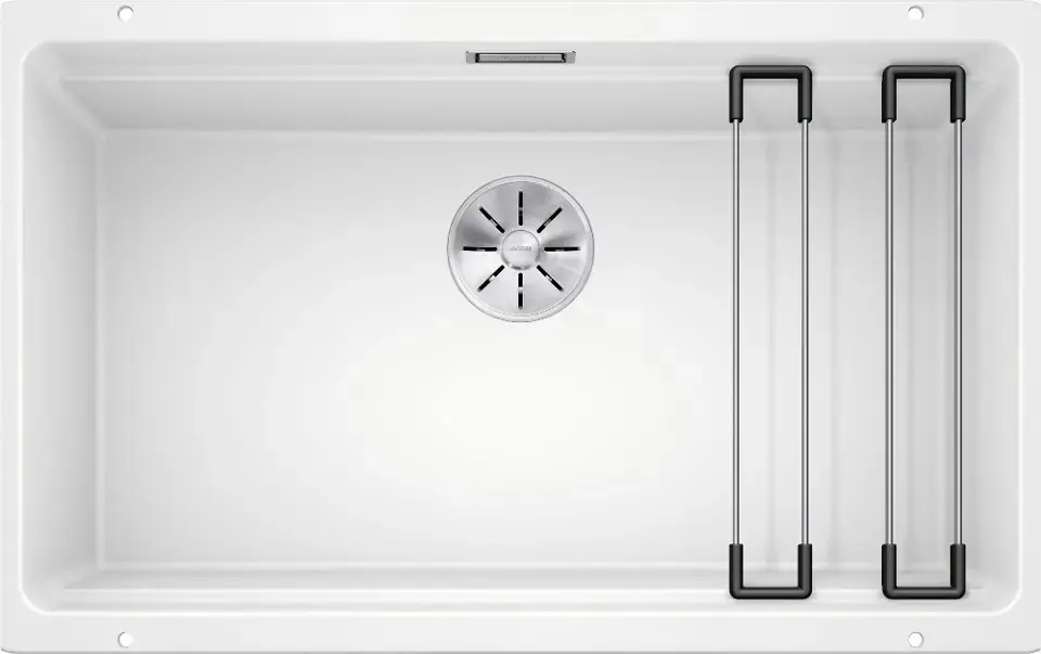 Blanco Etagon 700 - Silgranit mosogató, 730x460 mm, futókkal, fehér színben 525171 Biztonságos fizetés