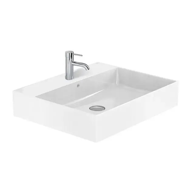 Roca Inspira - Mosdókagyló 600x490 mm, túlfolyóval, csapfurattal, fehér színben A32752C000 Vedd meg most