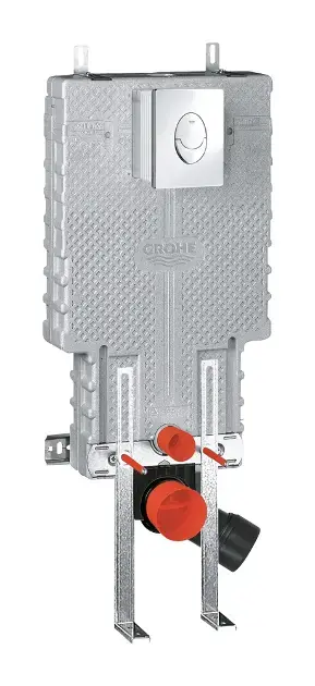 Legkelendőbb Grohe Uniset - Falra szerelhető beépítő modul GD2 öblített tartállyal, Skate Air gomb, krómozott 39452000