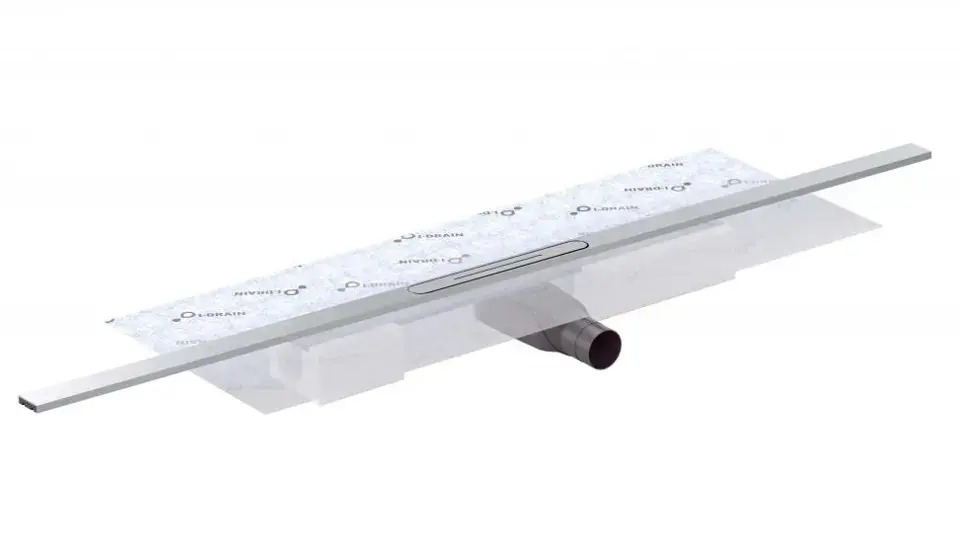 I-Drain AIO - Zuhanyzó vályú vízszigeteléssel, 95 cm hosszú, ráccsal, rozsdamentes acélból készült ID5A09501AIO1 Különleges ajánlat