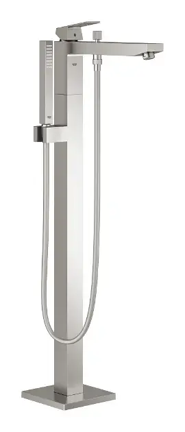 Grohe Eurocube - Padlókeverő tartozékokkal, szuperacél 23672DC1 Árcsökkenés